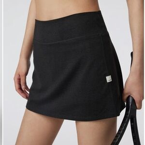 Vuori Halo Performance Skirt Skort Black Heather Size Small
